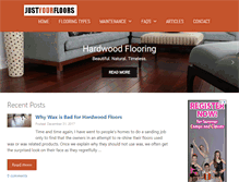 Tablet Screenshot of justyourfloors.com